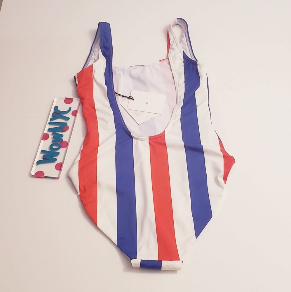 NWT $175 Revolve ONIA | American Stripe Placement - Picture 4 of 10